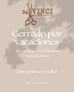 cerrado por vacaciones 2025