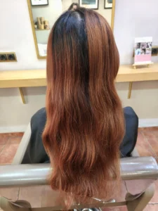 coloracion organica cabello antes