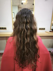 cuidados cabello ondulado antes