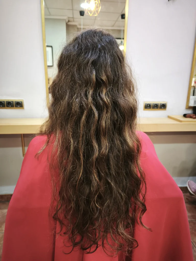 cuidados cabello ondulado antes