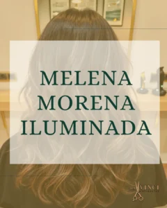 melena morena iluminada